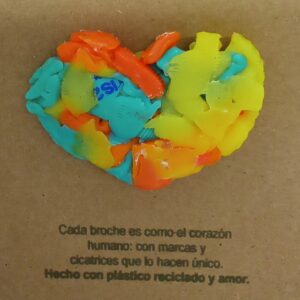 Broche ECOrazón reciclado